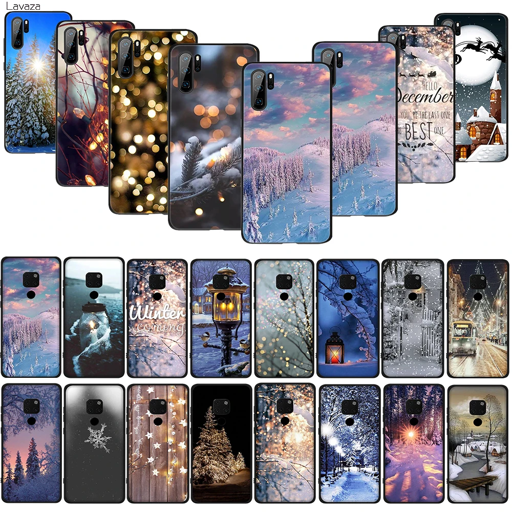 Lavaza Landscape Winter Light Snow TPU Soft Case for Huawei Honor view 20 9x Pro P smart Z Plus P20Lite Mate 30 Lite | Мобильные