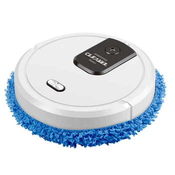

Robot vacuum cleaner cleaning mops intelligent dry and wet mops household sweeper automatic charging good packaging pref (White)