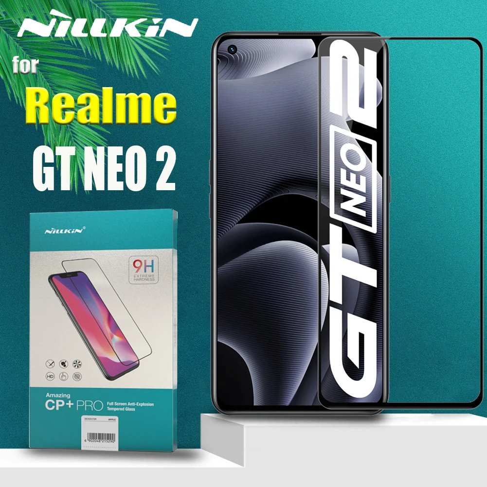 Для OPPO Realme 9i 9 Pro Plus GT NEO 2 GT2 8 C35 4G Tempred Glass Nillkin 9H прозрачный полный охват фотопленка |