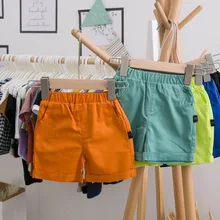 Шорты для маленьких мальчиков летняя тонкая Детская летняя одежда на 1 год штаны для девочек верхняя одежда в западном стиле повседневные штаны