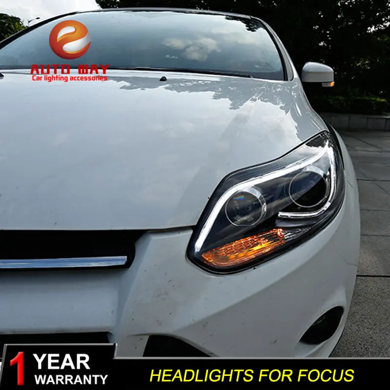 Автомобильный Стайлинг чехол для Ford Focus 2012 2014 Фары светодиодсветодиодный фары DRL