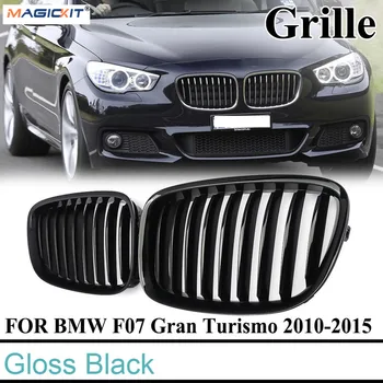 

MagicKit A Pair Glossy Black Front Grille For BMW 5-Series GT F07 528i 535i 550i Gran Turism M Type Front Kidney Grille 10-16