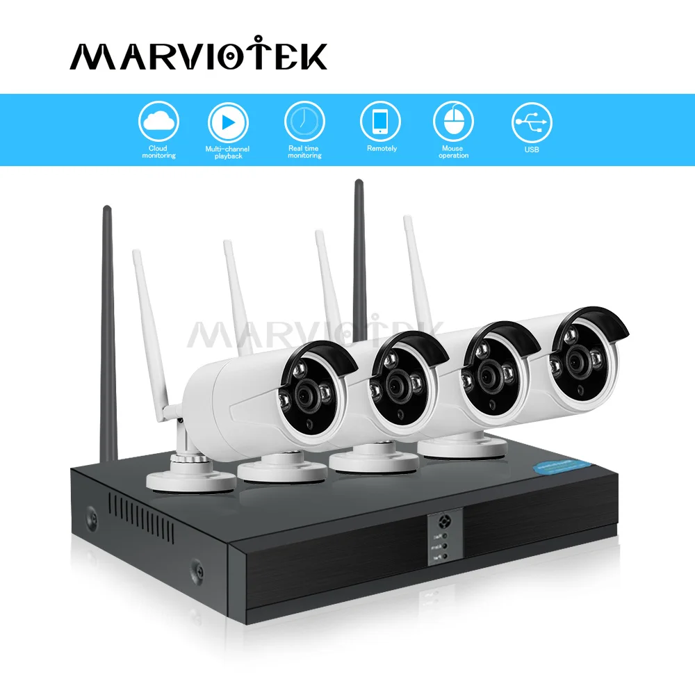 1080P IP Camera Wifi NVR Kits Video Surveillance Weatherproof Surveillance camera system wifi home security cameras system 4CH