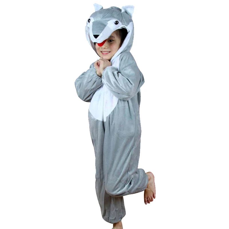 Kids Cartoon Animals Fairy Tale Big Bad Wolf Costumes Boys Girl Halloween Cosplay Costume Disfraces Dress Up Role Play Jumpsuit Kids Cartoon Animals Fairy Tale Big Bad Wolf Costumes Boys Girl Halloween Cosplay Costume Disfraces Dress Up Role Play Jumpsuit