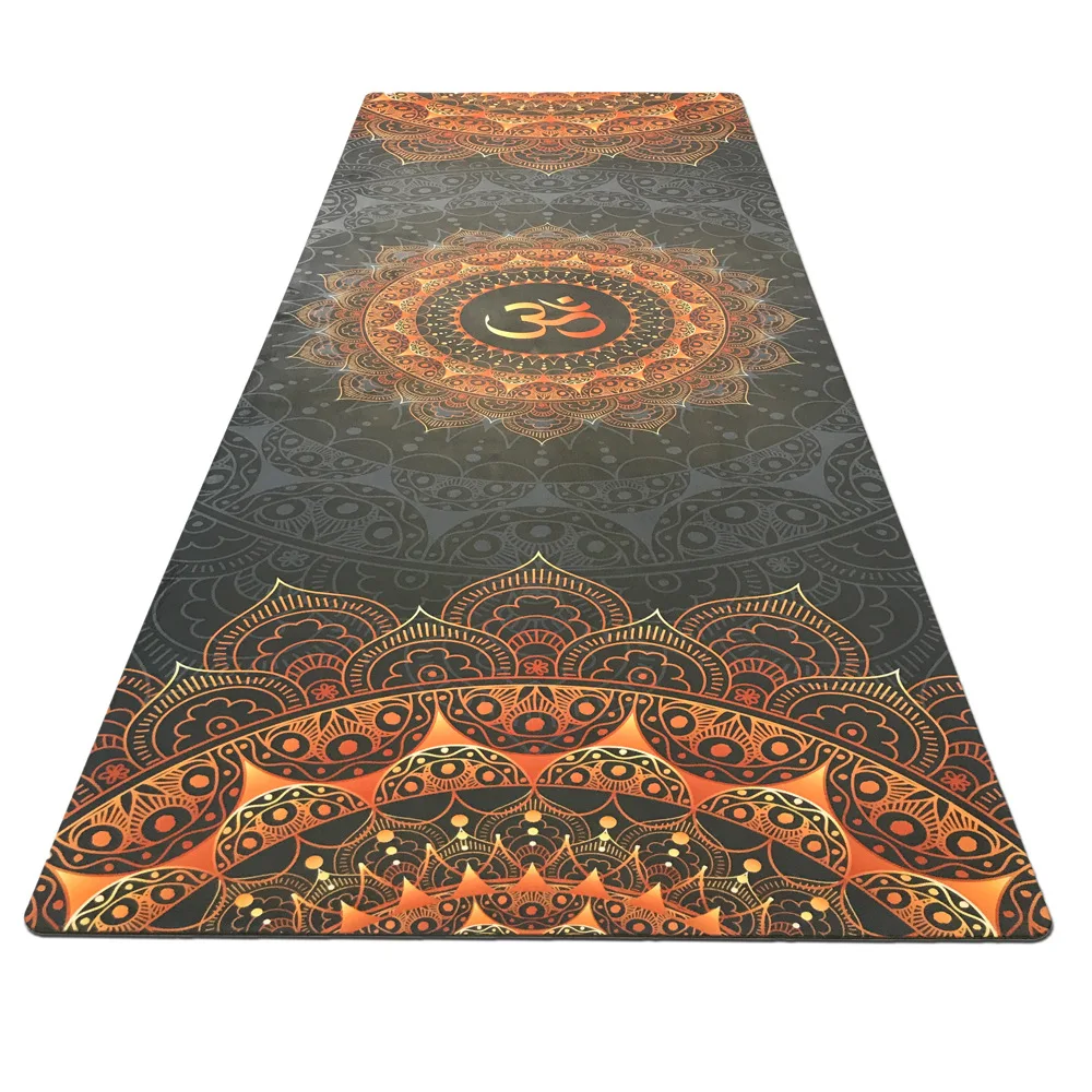 Dark Printing Yoga Fitness Mat Suede Rubber Nonslip Health Factory