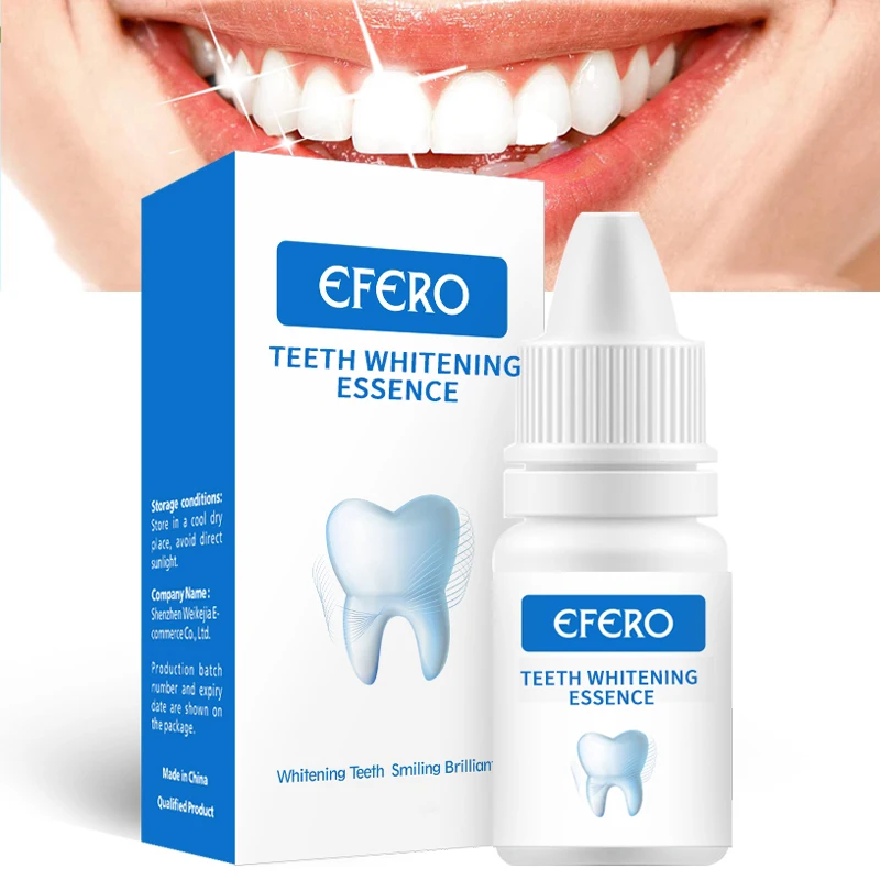 EFERO отбеливающая Сыворотка для отбеливания зубов Зубная зубная паста Очищающая сыворотка белая гигиена полости рта удаляет пятна от налета сыворотка