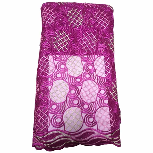 rose red Новая бордовая африканская бисерная кружевная ткань нигерийская кружевная ткань для свадебной вечеринки французская вышивка тюль вуаль кружевная ткань - Цвет: rose red