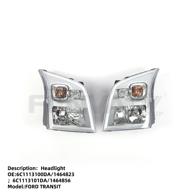 

6C1113100DA 6C1113101DA LR Headlights with no Motor Pair for Ford Transit 1464823 1464856