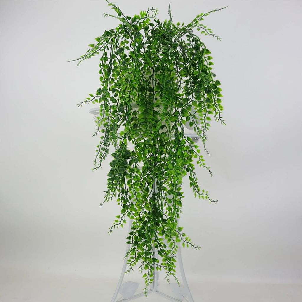 1 Bunch Artificial Leaf Ivy Vine Green Plants Flower Arrangement Filler Deco Flower Vine Wall Hanging Vine Simulation Fake Ivy