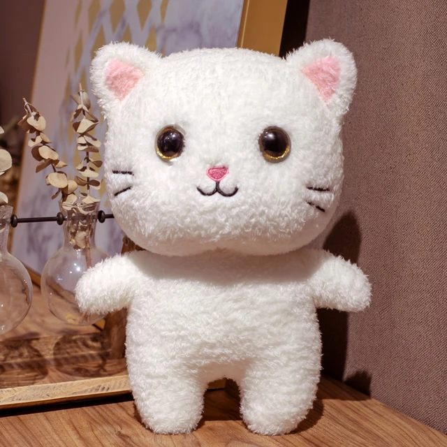 27cm Cartoon Lalafanfan Cat Plush Toy Stuffed Animal Soft Plushie Cat with Cloth Dress Kawaii Toys for Kids Girls Birthday Gift