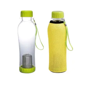 

High quality 760 ml Green Tea Hub Tea infuser Water Bottle( Cycling, Mountaineer, Sports ) health bottle With removable strainer