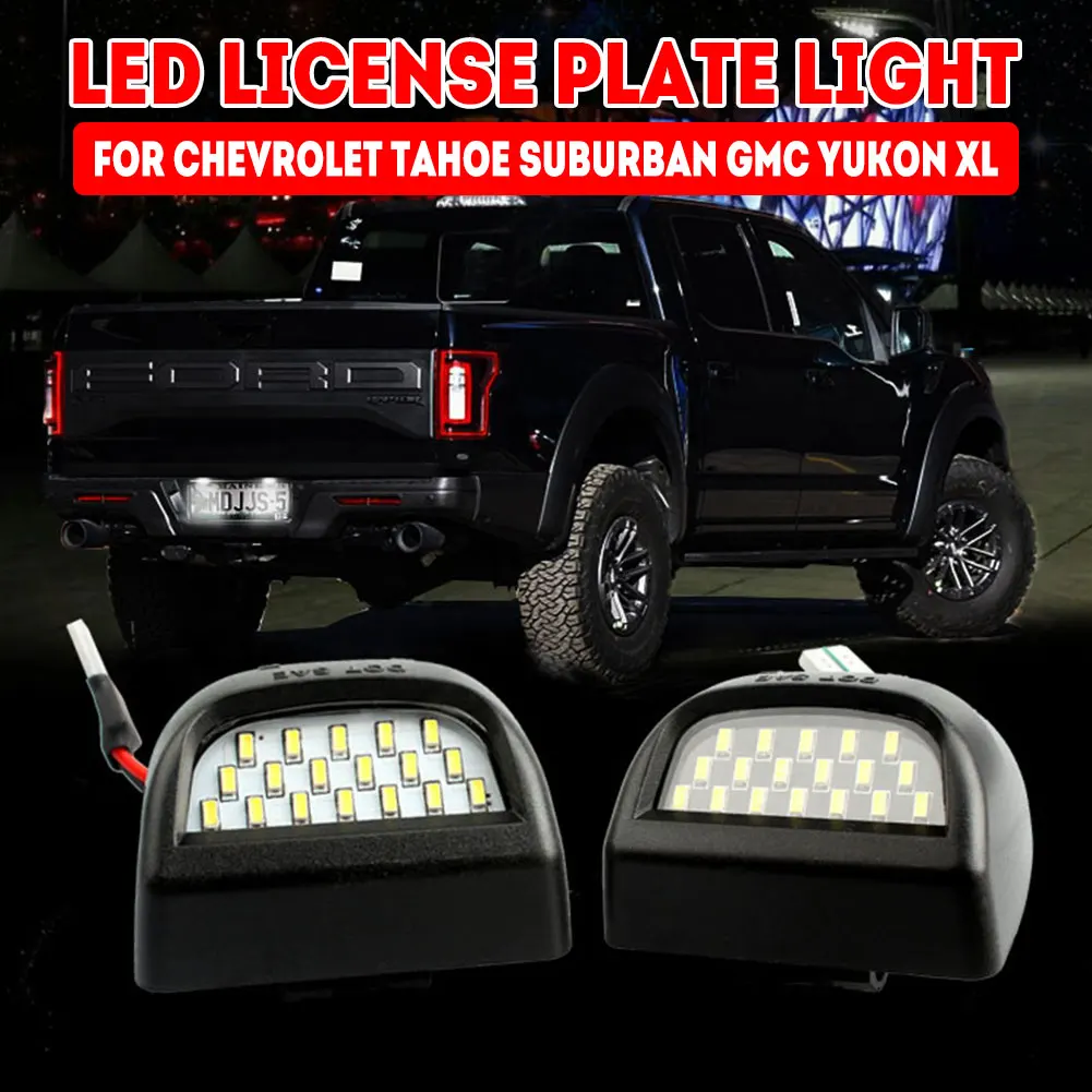 Vehemo Dedicated Bright License Plate Light Set Lamp License Plate Light Auto LED License Plate Light Car