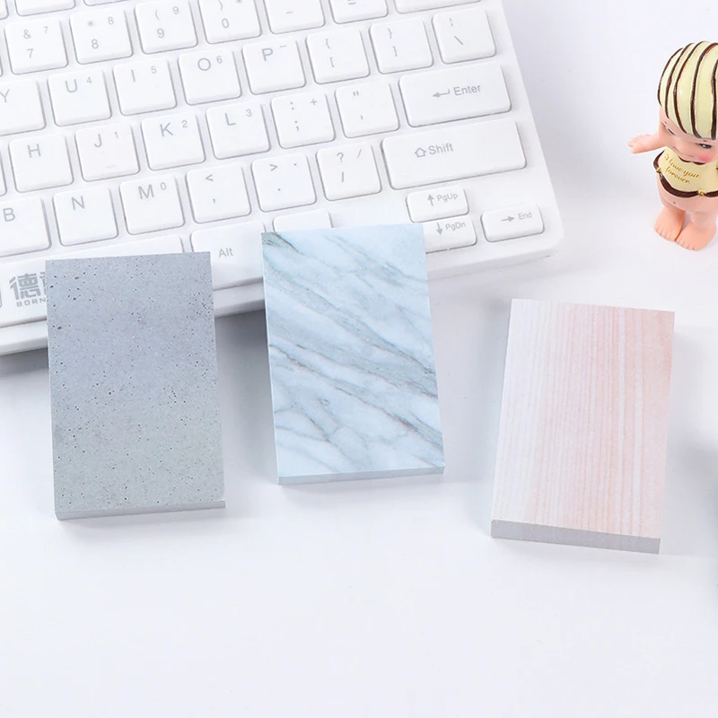 

Natural native creative stone texture post-it note small note book square message note N times can be torn