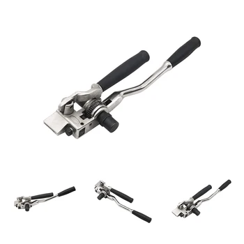 

Strapping Tensioner Shear Ratchet Stainless Steel Tightener Banding Tool Durable Heavy Duty Cable Tie Manual Packing Belt 2 In 1