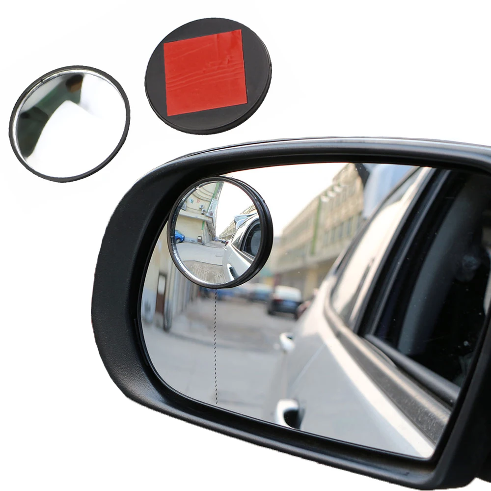 

Daefar 2pcs Car Styling 360 Degree Framless Blind Spot Mirror Wide Angle Round HD Glass Convex Rear View Mirrors Accessories