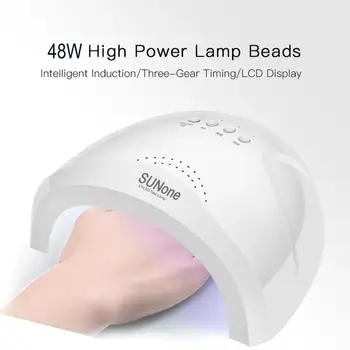 

nail for Gel polish nail art tools LULAA SUNone 48W UV lamp Gel nail dryer LED white for nail machine