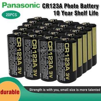 

20pcs NEW Original Panasonic Lithium battery 3v 1550mAh CR123 CR 123A CR17345 16340 cr123a dry primary battery for camera meter