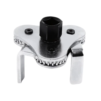 

Steel Machine Oil Fuel Filter Wrench Flat Jaw Oil Grid Removal Tool With a 2/1 to 3/8 adapter filter wrench adjustable