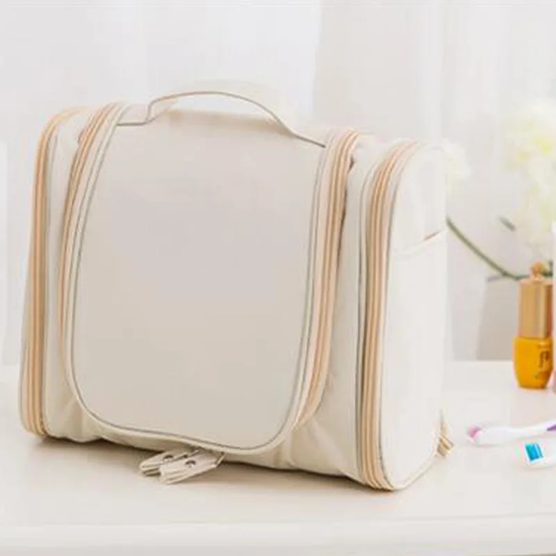 Korean hook double open toiletries Bag Travel Portable big ear toiletries bag toiletries storage bag 