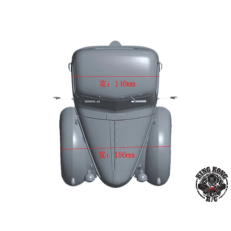 Kingkong CA10 Front Car Model Shell Kit Dongfeng Old Liberation Series Original KKRC D-E001 White 5