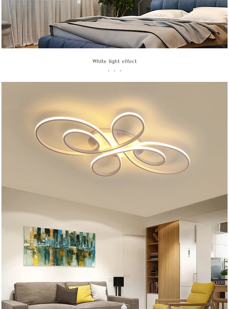 Современный светодиодный потолочный люстры для гостиной спальни Кабинета Регулируемый светильник,кофе цвет гарантия 3год люкс