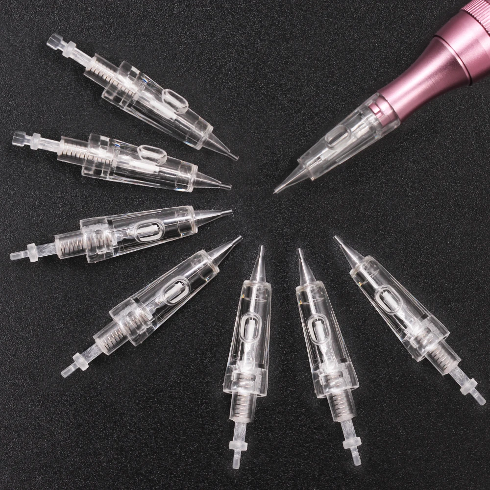 

Disposable Tattoo Cartridge Needles For Semi Permanent Microblading Makeup 1RL/3RL/5RL For Digital Eyebrow/Lips/Eyeliner Machine
