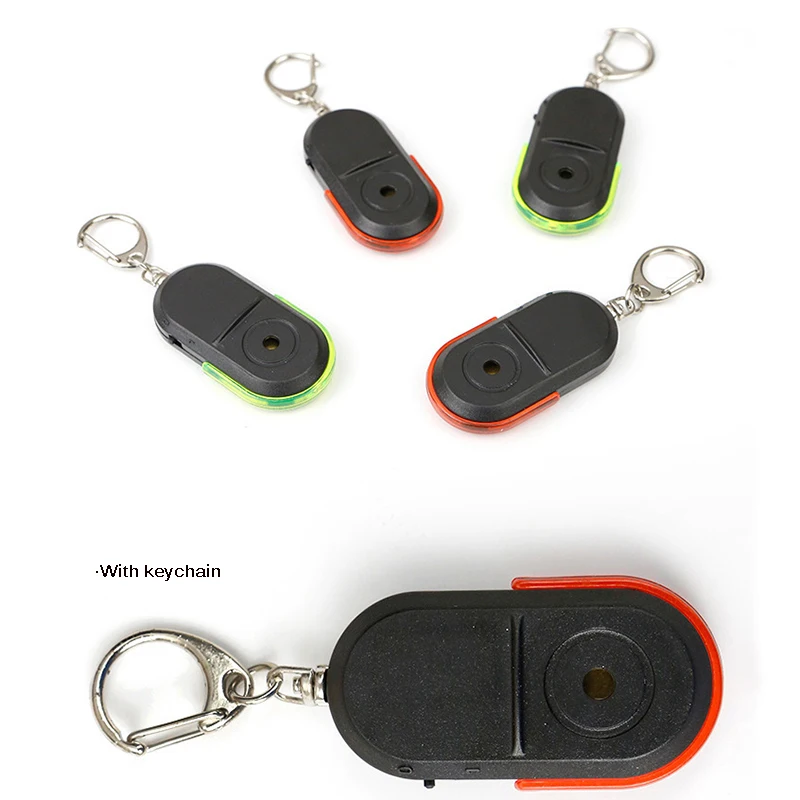 Дистанционный свисток металлический брелок для ключа мигающий бегущий дистанционный брелок для поиска ключей брелок с светодиодный подсветкой для дома гостиной