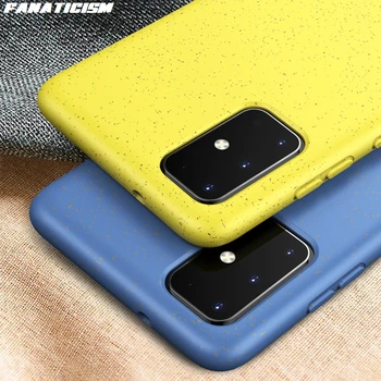 

100pcs Wheat Straw Star Space Phone Cases For Samsung Galaxy Note 20 Ultra Note20 Soft Sheat Straw Silicone Phone Cover