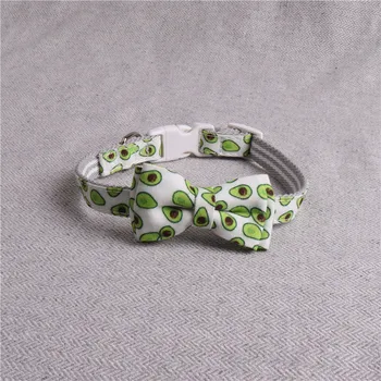 

New pet collar fruit set small and medium-sized dogs with handle traction rope green avocado