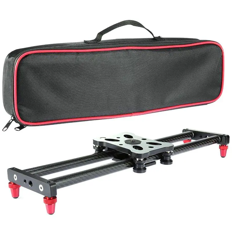 

FULL-15.7 inch Portable Carbon Fiber Camera Slider Dolly Track With 4 Roller Bearing For Video Movie Photography Making Stabiliz