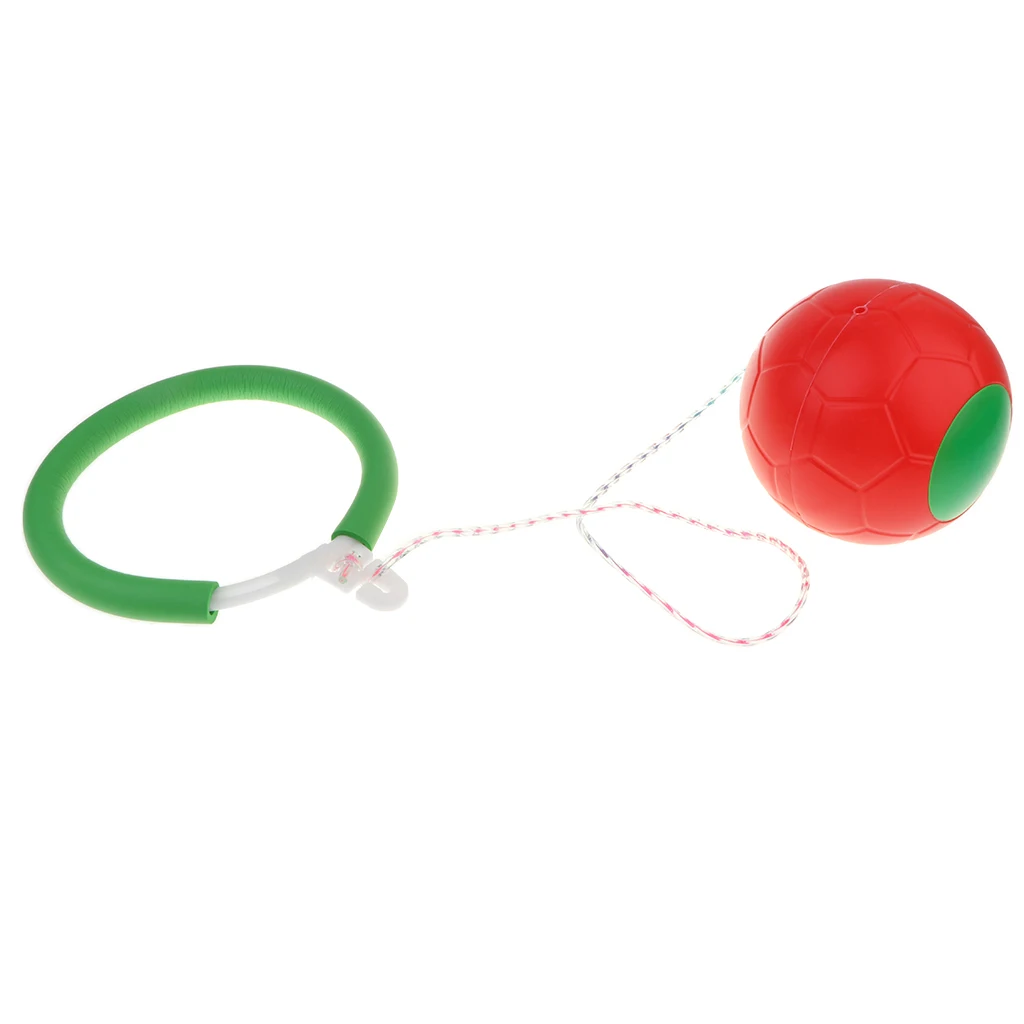 6 Colors for Choice Outdoor Sports Playground Exercise Activity Toys Kids Fitness Ankle Skip Ball Hop the Rope Swinging Toy 
