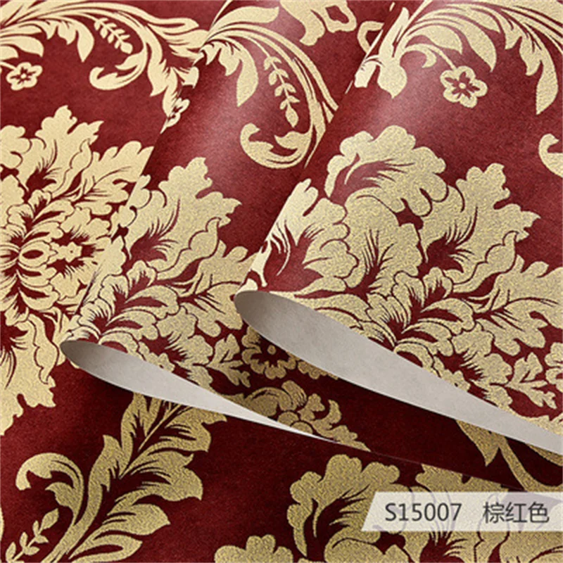 Bedroom Living Room Home Decoration Modern Damask Wallpaper Luxury Embossed Texture 3d Floor | Обустройство дома