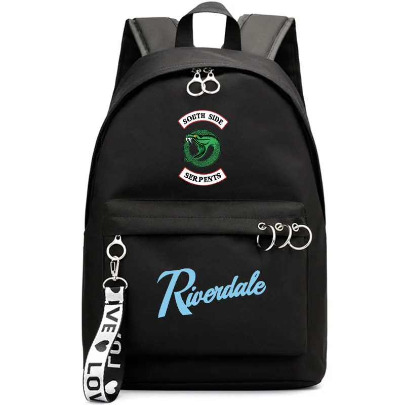 IMIDO ривердейл южная сторона рюкзак школьные рюкзаки для девочек модная повседневная дорожная сумка для студентов колледжа ноутбук рюкзак ранец - Цвет: Black B