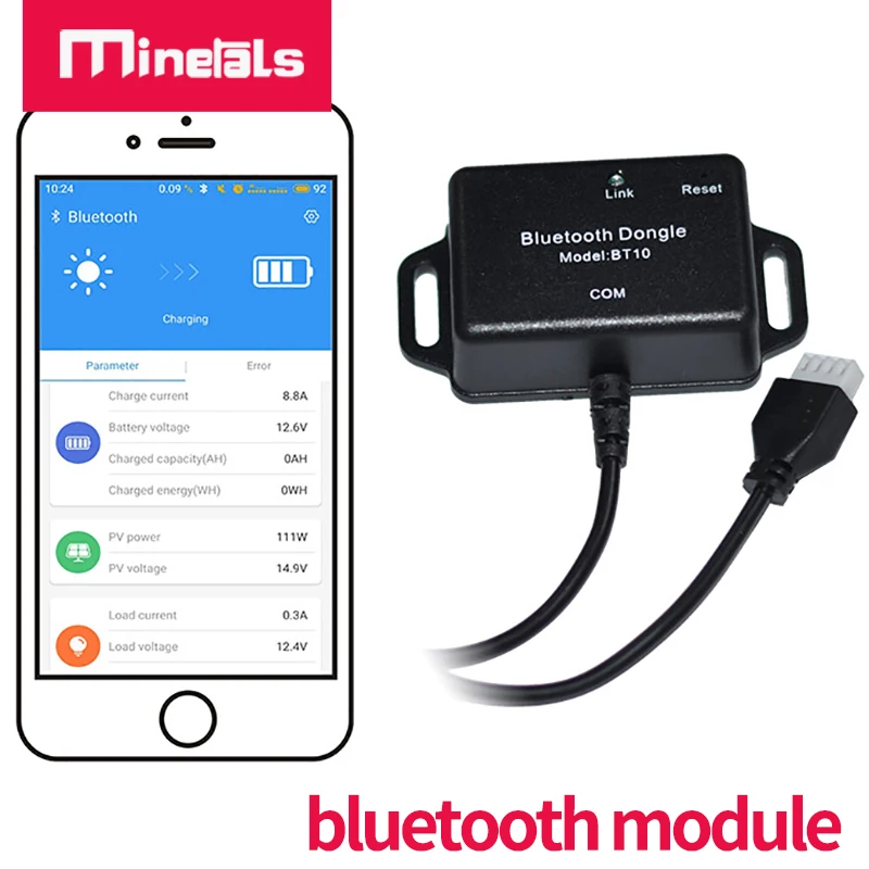 Bluetooth module for BS126030 BS123020 B2B1260 B2B1230 MPPT5025 supported mobile phone APP