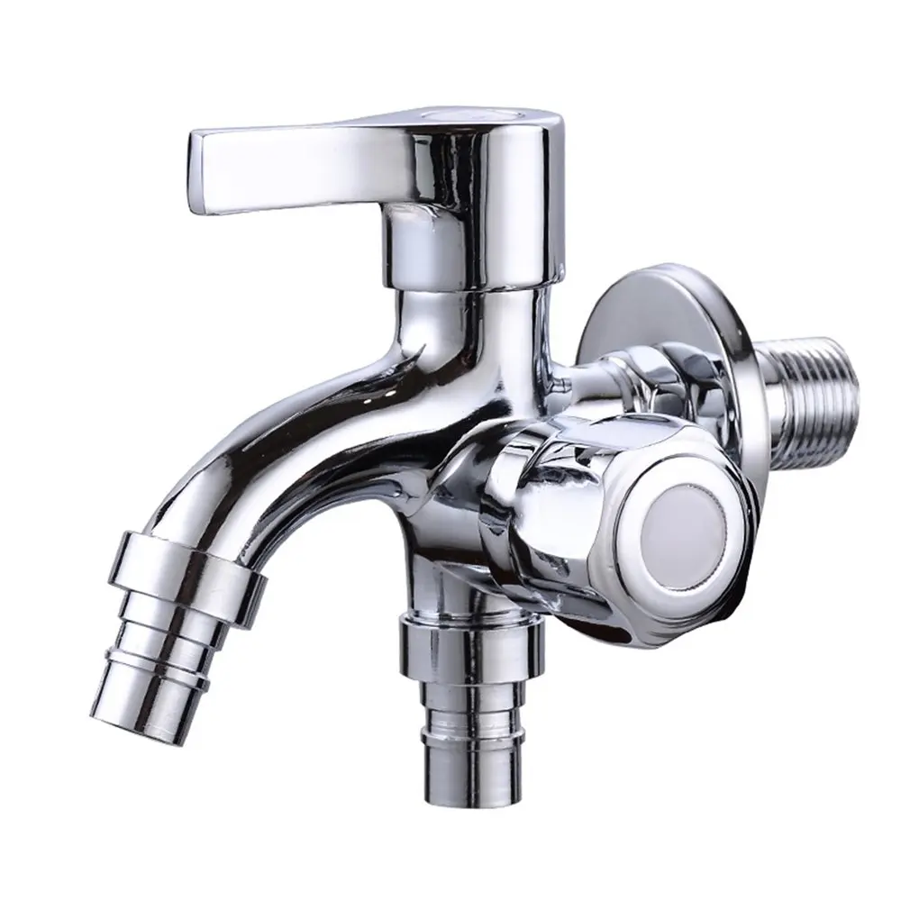 

ABS Washing Machine Faucet Tub Faucet with Double Sprayer & Handle G1 / 2 Straight Handle - INTL Double tap