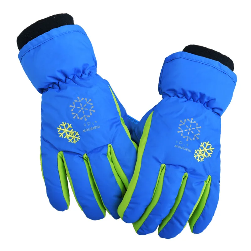 Ski Gloves Winter Warm Girls Boys Windproof And Waterproof Teens