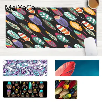 

MaiYaCa Beautiful Anime Colorful Feather Silicone Pad to Mouse Game Large Lockedge Mouse pad PC Computer mat Gaming Mouse Pad