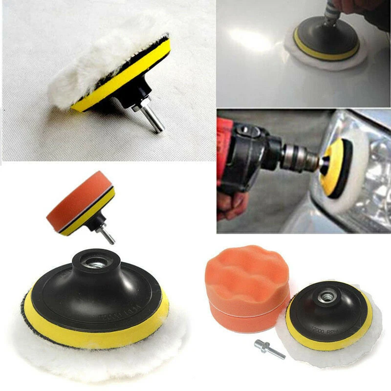 5pcs Set Polishing Pad For Car Polisher 2 Inch 50mm Polishing Circle ing Pad Tool Kit For Car Polisher Wax Pulidora Auto