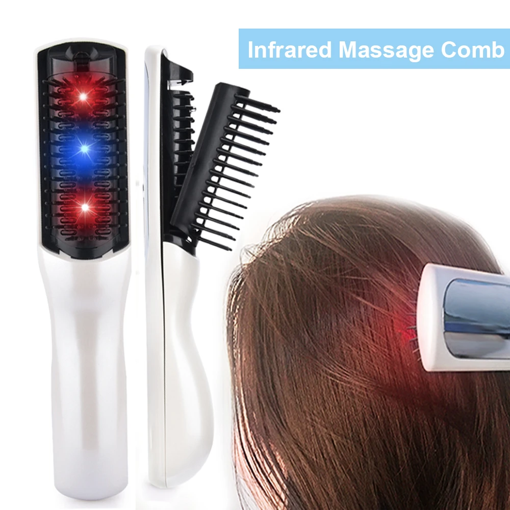 Lazer Hair Growth Comb Electric Wireless Infrared Ray Scalp Massage Comb  Hair Follicle Stimulate Anti Hair-loss Electric Comb - Hair Loss Product  Series - AliExpress