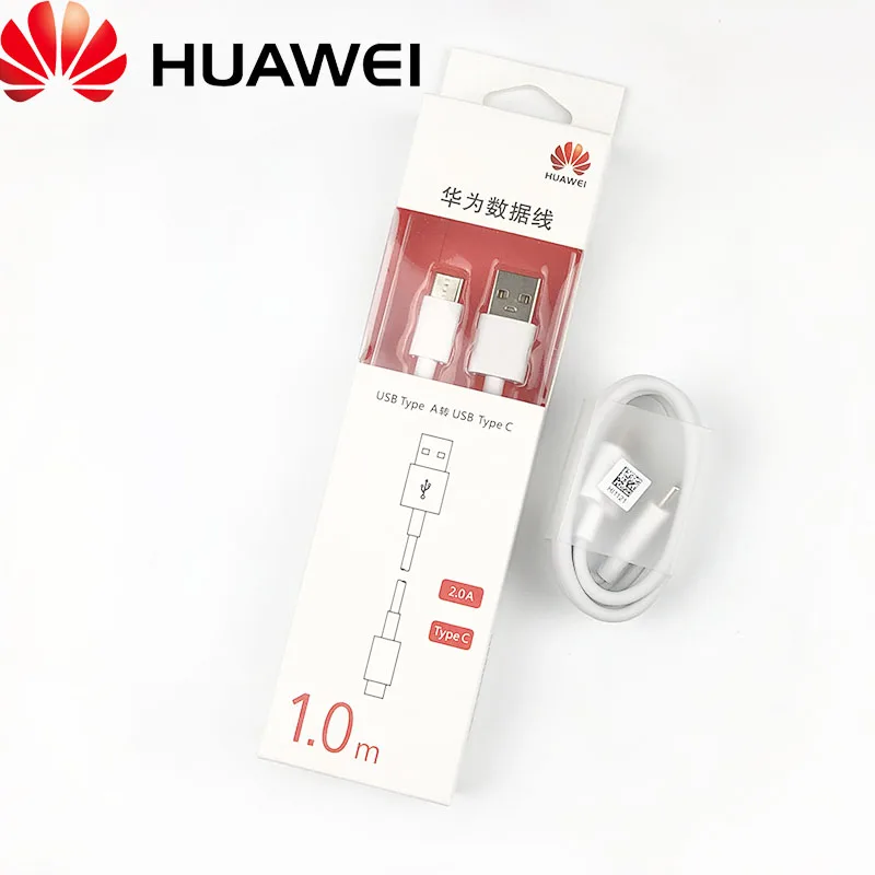 Кабель huawei 2A Быстрая зарядка USB Micro/type C кабель для p20 lite p9 nova 2i 2 honor 8 g9 v9 Psmart p10 P9 lite y6 y7 - Цвет: type c with box