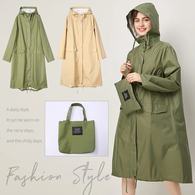 Women Raincoat Long Rainwear Men Rain Coat Impermeable Poncho Japan  Waterproof Rain Cape Cover Hooded Universal