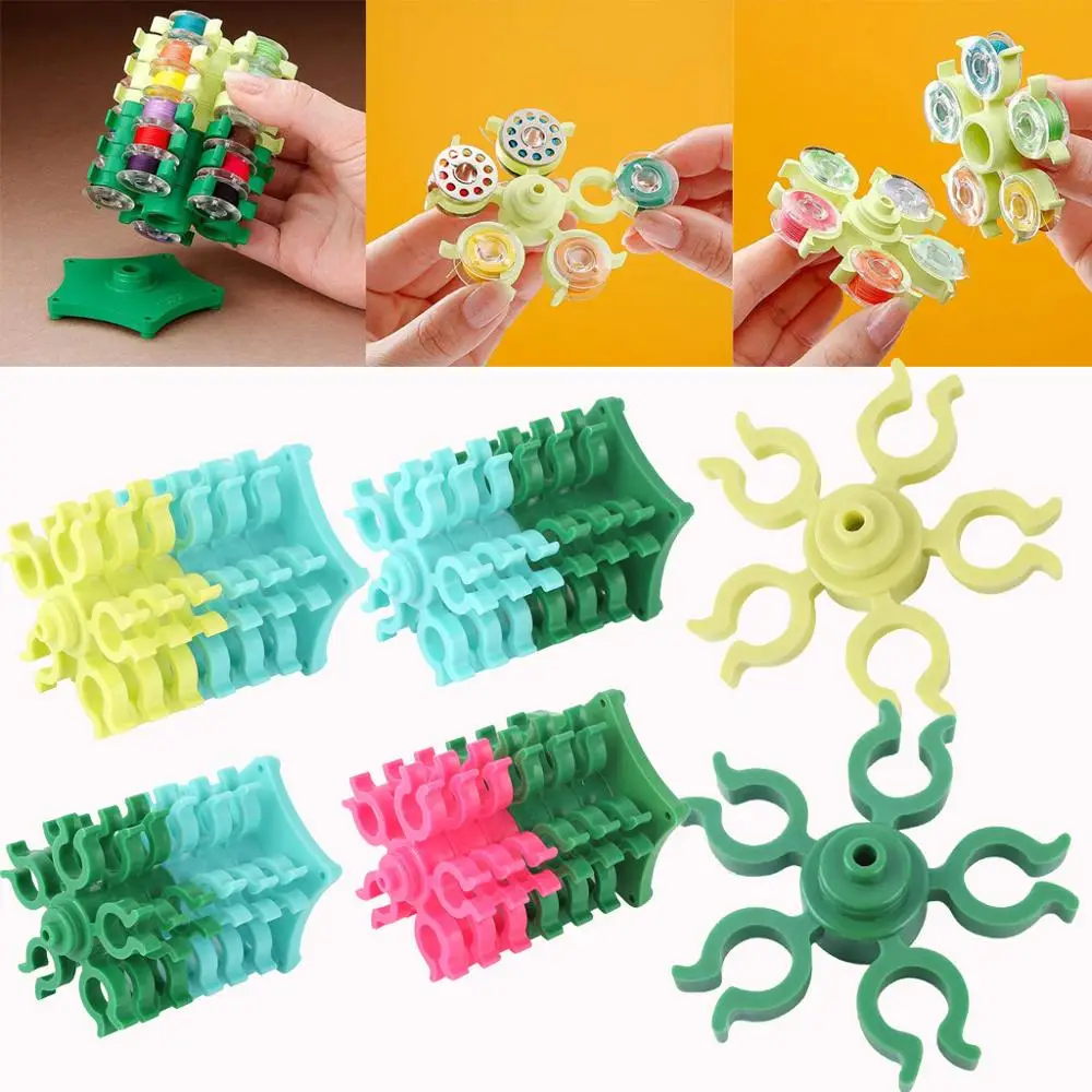 

2019 New Sewing Thread Bobbin Holder Clamp Clips Column Bobbin Stand For Embroidery Home DIY Handicrafts Storage Supplies