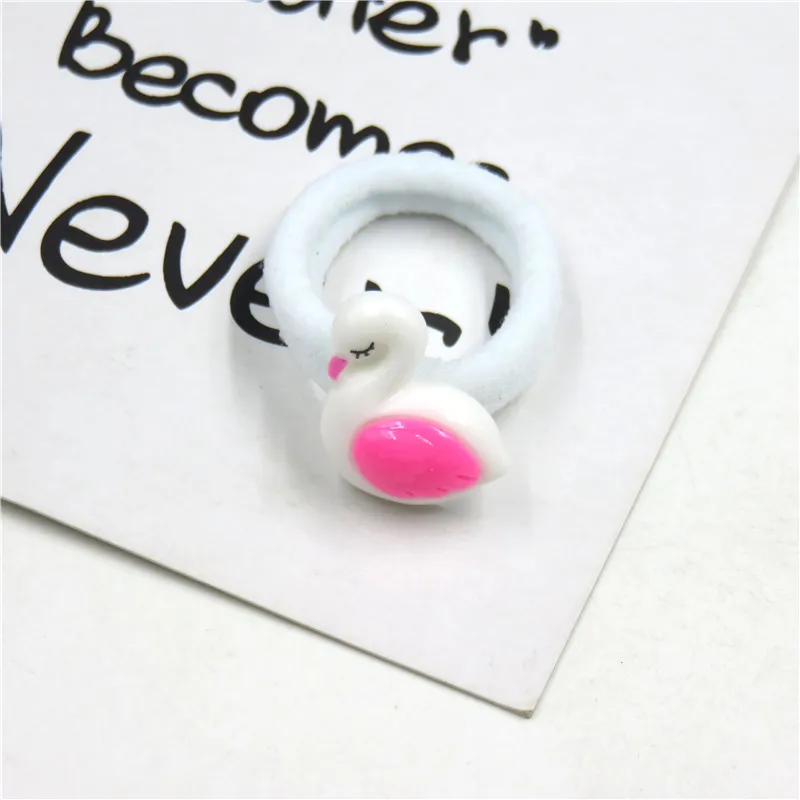 1PCS Lovely Swan Elastic Hair Bands For Girls Chinese Style Clip Headband Scrunchy Hairpin Kids Accessories Women |