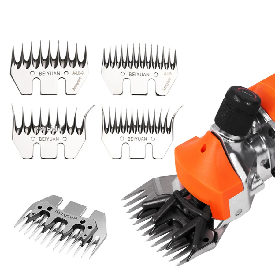 

Special blade head for shearing machine for electric wool shearing