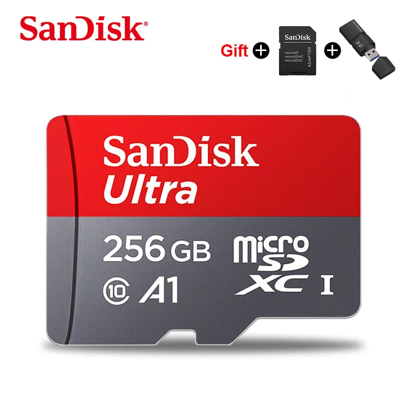 256GB USB3.0CR SanDisk Ультра карта памяти 400 Гб 256 ГБ 200 ГБ 128 Гб 64 Гб micro sd карта 32 ГБ 16 ГБ tf карта microsd usb 3,0 флеш-карты Подарочный адаптер - Емкость: 256GB USB3.0CR