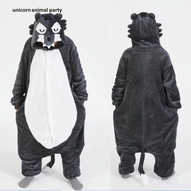 ▷ Disfraz Lobo Feroz Kigurumi para Adulto