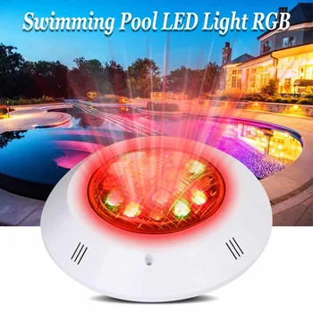 

18W RGB LED Swimming Pool Light IP68 Waterproof AC12V Outdoor RGB UnderWater Light Pond Fountain Led Piscina Luz Spotlight