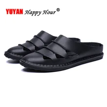 7 цветов; мужские сандалии; коллекция года; Летняя обувь; мужская кожаная обувь на плоской подошве; пляжные сандалии; мужские шлепанцы без шнуровки; A1264