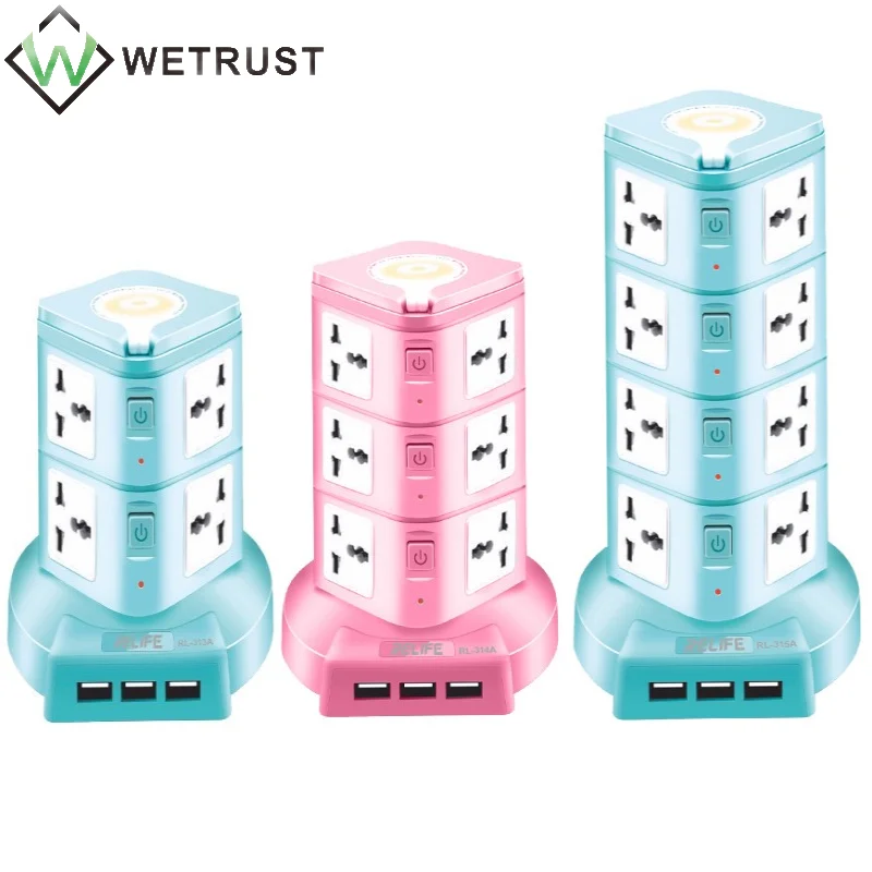 

RELIFE Double-Layer Three-Layer and Four-Layer Multi-Function Smart Safety Socket With Night Light and USB Fast Charging Port