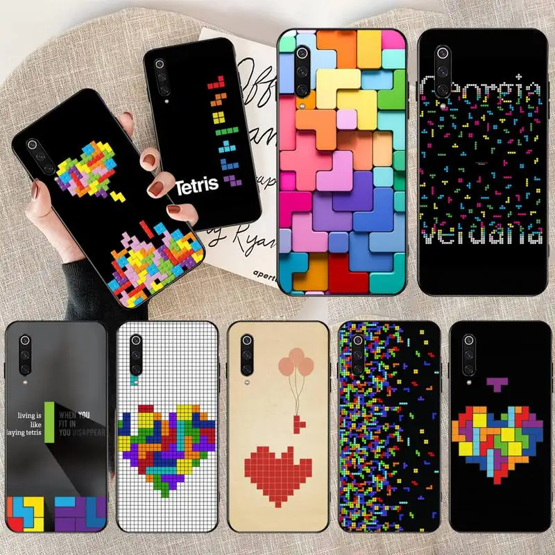 Забавный ТПУ Мягкий силиконовый чехол для телефона с рисунком tetris love Xiaomi Mi10 10Pro 10